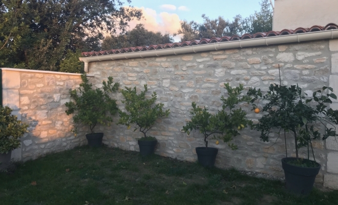 Rénovation d'une façade à la chaux Vendargues, Lunel, La Façon d'Antoine