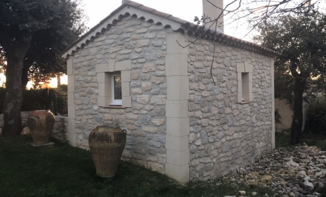 Réalisation d'une façade à la chaux Vendargues, Lunel, La Façon d'Antoine