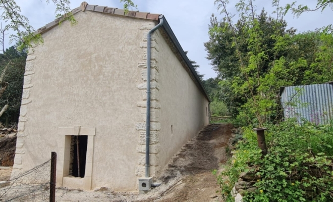 Rénovation d'une maison dans la ville de Alès à la chaux, Lunel, La Façon d'Antoine