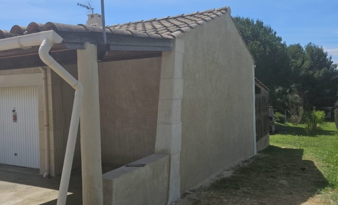 Rénovation d'une sublime façade dans la ville de Jacou, Lunel, La Façon d'Antoine