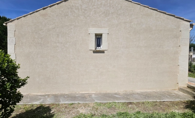 Rénovation d'une sublime façade dans la ville de Jacou, Lunel, La Façon d'Antoine