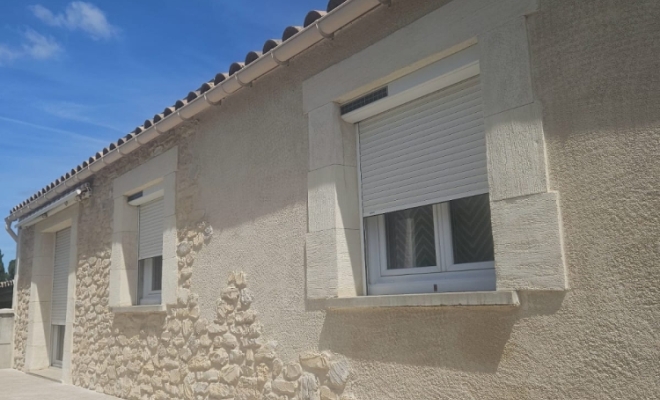 Rénovation d'une sublime façade dans la ville de Jacou, Lunel, La Façon d'Antoine